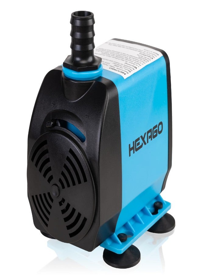 Hexago 800GPH Submersible Pump, Ultra Quiet Water Fountain Pumps with 10FT High Lift, 6FT Power Cord, 3 Nozzles, Durable Water Pump for Fish Tank, Pond Fountains, Aquarium, Statuary, Hydroponics - Image 1
